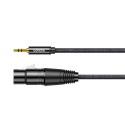 Kabel UGREEN AV182 3,5mm mini jack ↔ XLR (1 m) černý