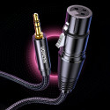 Kabel UGREEN AV182 3,5mm mini jack ↔ XLR (1 m) černý