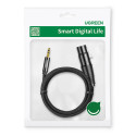 Kabel UGREEN AV182 3,5mm mini jack ↔ XLR (1 m) černý