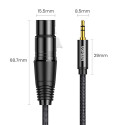 Kabel UGREEN AV182 3,5mm mini jack ↔ XLR (1 m) černý