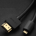 Kabel Ugreen HD127 Micro HDMI na HDMI 3 m - černý