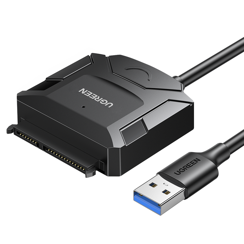 Kabel UGREEN CR108 pro HDD/SSD (USB-A 3.0 - SATA) - černý