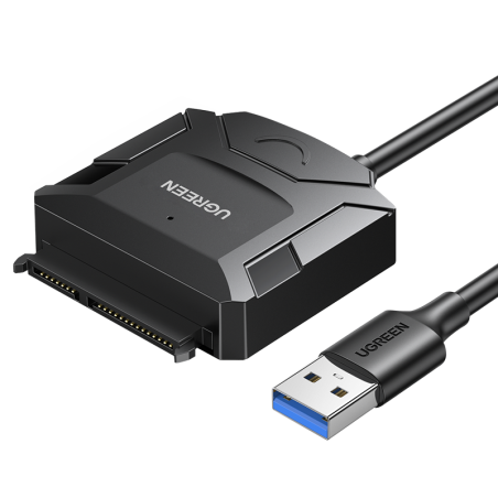UGREEN CR108 adaptér USB-A 3.0 na SATA pro HDD/SSD - černý