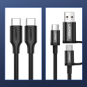 Kabel Ugreen US286 USB-C / USB-C PD QC 3A 2m černý
