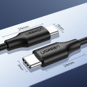 Kabel Ugreen US286 USB-C / USB-C PD QC 3A 2m černý