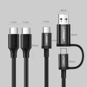 Kabel Ugreen US286 USB-C / USB-C PD QC 3A 2m černý