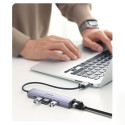 UGREEN CM475 USB hub 4v1 - šedý (USB 3.0, RJ-45, USB-C PD)