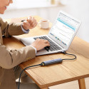 UGREEN CM475 USB hub 4v1 - šedý (USB 3.0, RJ-45, USB-C PD)