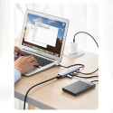 UGREEN CM475 USB hub 4v1 - šedý (USB 3.0, RJ-45, USB-C PD)