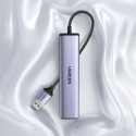 UGREEN CM475 USB hub 4v1 - šedý (USB 3.0, RJ-45, USB-C PD)