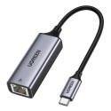 Ugreen CM199 USB‑C na RJ45 Gigabit Ethernet adaptér šedý