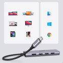 Ugreen CM511 HUB USB-C 3×USB 3.2 / HDMI 4K 60Hz - šedá