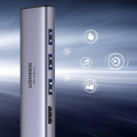 Ugreen CM511 HUB USB-C 3×USB 3.2 / HDMI 4K 60Hz - šedá