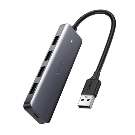 Ugreen USB HUB CM219 50985 4× USB 3.2 Gen 1 - šedá