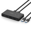 USB switch UGREEN US216 30768 pro 2 počítače – černá