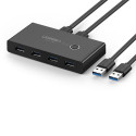USB switch UGREEN US216 30768 pro 2 počítače – černá