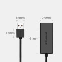 Externí síťová karta Ugreen CR110 RJ45 USB 2.0 100 Mbps - černá