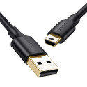 Kabel Ugreen US132 USB–mini USB 480 Mbps 3 m černý