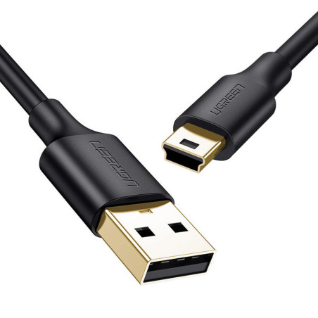 Kabel Ugreen US132 USB–mini USB 480 Mbps 3 m černý
