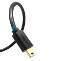 Kabel Ugreen US132 USB–mini USB 480 Mbps 3 m černý