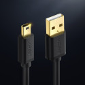 Kabel Ugreen US132 USB–mini USB 480 Mbps 3 m černý
