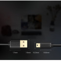 Kabel Ugreen US132 USB–mini USB 480 Mbps 3 m černý