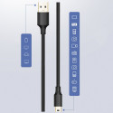 Kabel Ugreen US132 USB–mini USB 480 Mbps 3 m černý