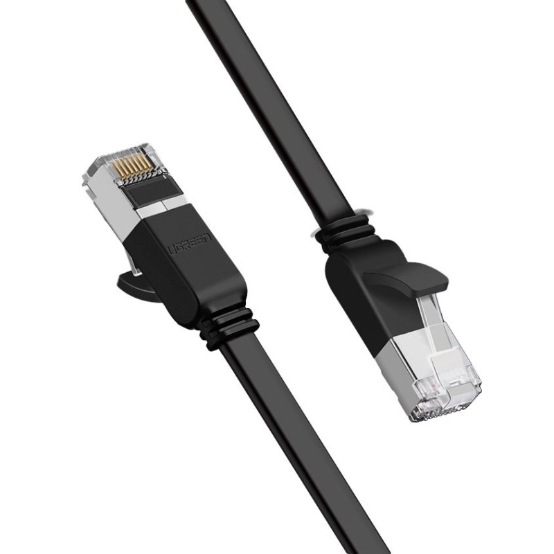 Kabel Ugreen FLAT RJ45 Cat 6 UTP pro síť - černý