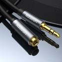 Kabel Ugreen AV118 10592 3,5mm 1 m - stříbrná