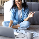 Kabel Ugreen AV118 10592 3,5mm 1 m - stříbrná