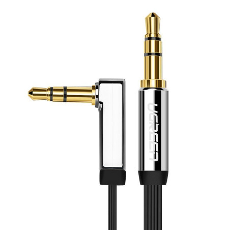 Ugreen AUX audio kabel 3,5 mm 2 m stříbrná