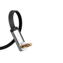 Ugreen AUX 3.5mm flat kabel 1 m - stříbrná
