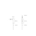 Ugreen AUX 3.5mm flat kabel 1 m - stříbrná
