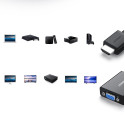 Adaptér HDMI na VGA UGREEN s audio 3,5mm - černý