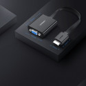 Adaptér HDMI na VGA UGREEN s audio 3,5mm - černý
