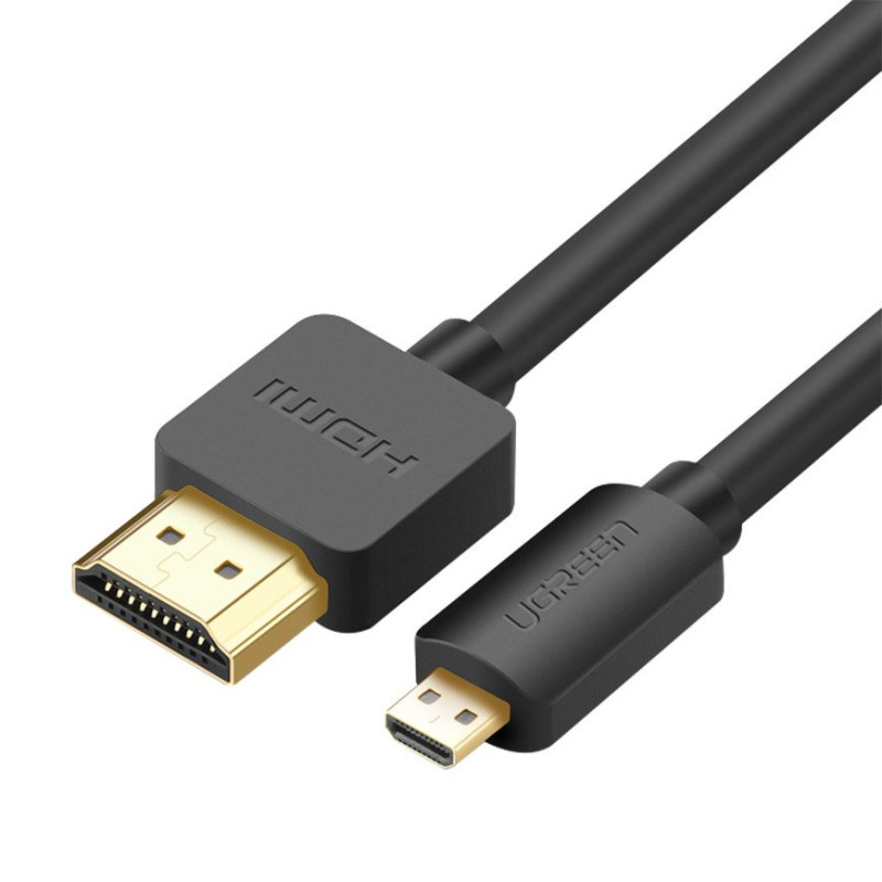 Kabel Ugreen HDMI - micro HDMI 2.0V 4K 60Hz 30AWG 1.5m pro 4K60Hz - černý