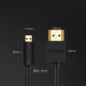 Ugreen HDMI – micro HDMI 2.0 kabel 4K 60Hz 1,5 m černý