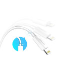 Ugreen US155 20728 kabel USB-A / Lightning MFi 1 m - bílá