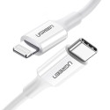 Kabel Ugreen US171 USB-C na Lightning 20W - white