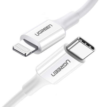 Kabel Ugreen US171 USB-C na Lightning 20W - white