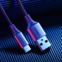 Ugreen US288 60125 kabel USB-A / USB-C QC 3.0 3A 0,5 m - šedá