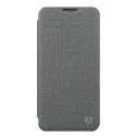 Pouzdro Nillkin QIN CLOTH PRO pro iPhone 14 Plus – šedá