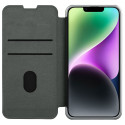 Pouzdro Nillkin QIN CLOTH PRO pro iPhone 14 Plus – šedá