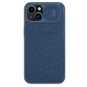 Pouzdro NILLKIN QIN CLOTH PRO pro iPhone 14 Plus - modrá