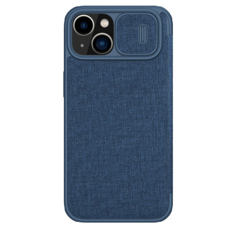 Pouzdro NILLKIN QIN CLOTH PRO pro iPhone 14 Plus - modrá