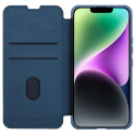 Pouzdro NILLKIN QIN CLOTH PRO pro iPhone 14 Plus - modrá