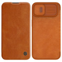 Nillkin Qin Leather Pro pouzdro iPhone 14 Plus hnědá