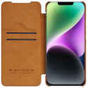 Nillkin Qin Leather Pro pouzdro iPhone 14 Plus hnědá
