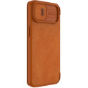Nillkin Qin Leather Pro pouzdro iPhone 14 Plus hnědá