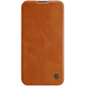 Nillkin Qin Leather Pro pouzdro iPhone 14 Plus hnědá